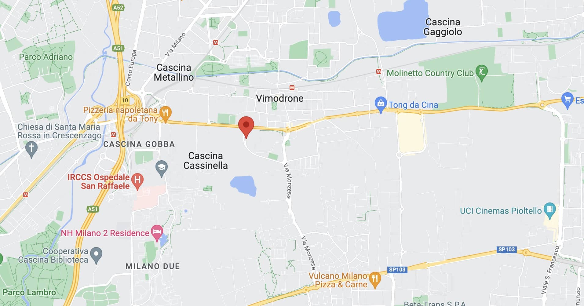 Mappa Vimodrone dove si trova casa nuova